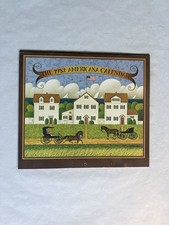 1982 Charles Wysocki The Americana Calendar Vintage Folk Art Wall Calendar picture