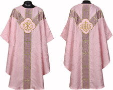 ROSE clergy gothic vestment and stole set, Gothic chasuble, casula, casel, NEW picture
