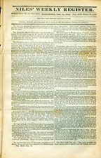 Newspaper Old & Authentic  Texas Revolution  Gonzales Golish Captured COA 1835 picture