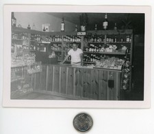 Old 1960's snapshot / Interior of LIQUOR STORE We Gots Booze Cigarettes & Chips picture