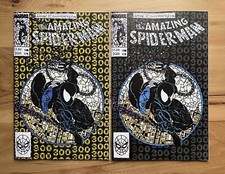 AMAZING SPIDER-MAN 300 Shattered Variant GOLD/BLACK (NYCC) Venom SET picture