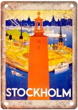 Vintage Stockholm vintage tourism Travel Poster Retro Look Sign T1307 picture