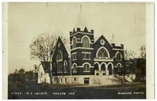 First ME Church Rogers, Arkansas Real-Photo Postcard Early 1900s AR RPPC picture