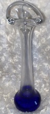 Vintage Hand Blown, Signed, Noslo Glass 96, Art Glass Vase Lewis Olson Artist picture