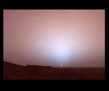 Sunset on Planet Mars PHOTO NASA Space Art Print, Martian Surface, Spirit 2005 picture