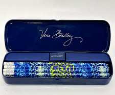Vera Bradley Pencil Set with Pencil Sharpener in Metal Tin Case picture