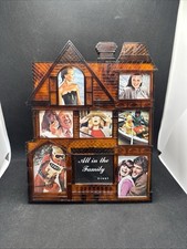 Vintage Victorian Gothic Haunted House Picture Photo Frame Wall Decor VTG Brown picture