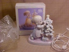 1993 MIB PRECIOUS MOMENTS PORCELAIN NIGHT LIGHT ENESCO picture