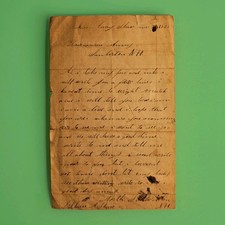 1852 Sanbornton NH Shaw Family Letter Lucy J. Shaw Moses F. Little picture