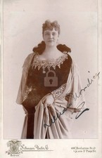 Lillian Nordica Signed Autograph Photo Postcard COPY picture