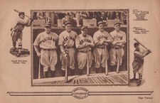 1929 Chicago Cubs Hack Wilson Kiki Cuyler Rogers Hornsby Louisville Slugger Page picture