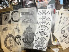 Large Lot ORIGINAL Art Published Military Insignia HH Booker 2 Rare 1980s picture