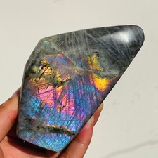 500g Natural Purple Gorgeous Labradorite Quartz Crystal Display Specimen Healing picture