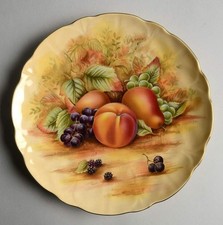John  Aynsley & Sons Orchard Gold Cookie Plate 10930405 picture