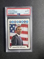 2008 Topps Campaign President Barack Obama RC Rookie PSA 8 picture
