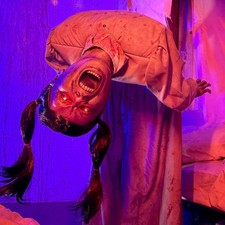4.6 ft. LED Head Spinning Beatrix Halloween Animatronic picture