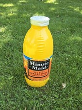 Vintage Minute Maid Orange Juice Promotional Store Display Inflatable Bottle 22