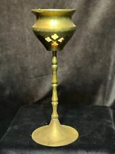 Vintage Hand Crafted Brass Candle Holder Made in India 6