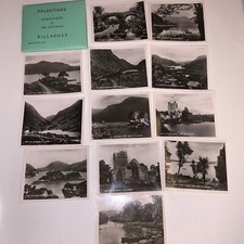 Mint Vintage KILLARNEY Valentines Series Ireland 12 Real Photographs Souvenir picture
