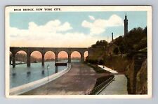 New York City NY- New York, High Bridge, Antique, Vintage Souvenir Postcard picture
