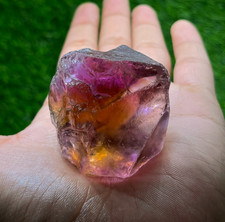 Rare Natural Ametrine Crystal Rough, 499 Ct Purple Golden Bi Color Quartz Point picture