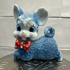Vintage Arnat Anthropomorphic Blue Mouse With Flaw, Made In Japan picture