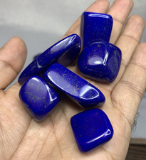 Lapis Lazuli Tumble Lot | Polished Dark Color AAA+ Massage Healing Stones picture