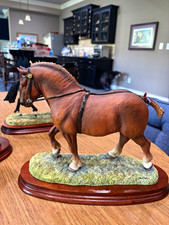 Border Fine Arts Scotland Handmade Resin Horse Figurine on Base - Suffolk Punch picture