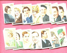 1934 GALLAHER LTD. CHAMPIONS OF SCREEN & STAGE 48 DIFFERENT TOBACCO CARD SET picture