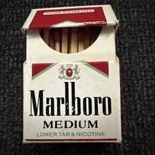 Vintage Marlboro Matches in Cigarette Style Box Collectible Novelty Item picture