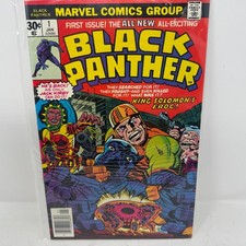 Black Panther #1 Jack Kirby First Issue 1977 Marvel Comics King Solomon's Frog picture