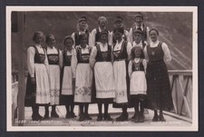 Vintage postcard Loen Nordfjord women folk costumes Kjenndalen restaurant Norway picture