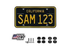Black California License Plate Frame Yellow Legacy Edition Heavy Metal picture