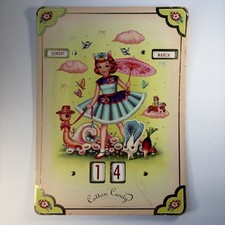 Fiona Hewitt Cotton Candy Chronicles Perpetual Wall Calendar Wu & Wu Retro Art picture