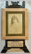 Antique c1890 Gordon's Dry Goods Millinery Rochester NY Advertising Photo Frame picture