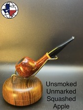 Unmarked Unsmoked Squashed Apple Tobacco Pipe picture