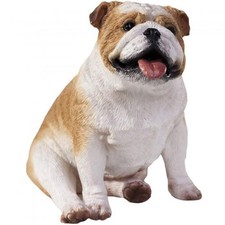Bulldog Figurine Hand Painted Fawn - Sandicast picture