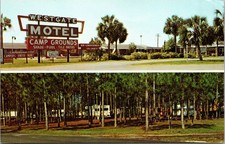 Perry, FL Westgate Motel & Campground/Multi View/Palm Trees/Forest/Campers -A107 picture