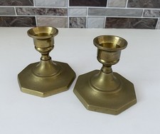 Vintage Brass Candlestick Holders Pair 3
