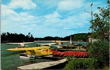 PC4373 Canada Ontario Timagami Temagami Lakeland Airways Airplane Dock Postcard picture