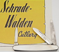 Vintage Pre-1974 SCHRADE WALDEN NY USA Three-Blade Penknife All Stainless MINT picture