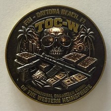 FBI Jacksonville Division Daytona Beach Resident Agency TOC West Challenge Coin picture