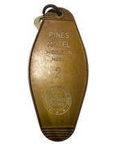 Vintage Pines Motel Room Key & Fob Middleton Mass #2 picture