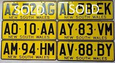 Australia New South Wales NSW License Plate picture