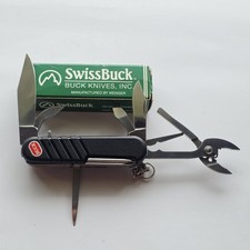 SwissBuck 87501 TaskMate I Knife Wenger Swiss Army Pliers Green Box MIB 1990s picture