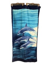 Vintage Wyland 1986 Dolphin Tribe Beach Towel Outdoor Ocean Artist Exc Condition picture