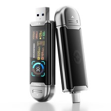 MOVE SPEED 128GB USB Drive with Smart Display 1090MB/s USB 3.2 Gen2 and Type C S picture
