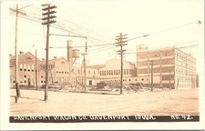 RPPC Davenport Iowa Davenport Wagon Company Ruins from Fire early 1900s picture