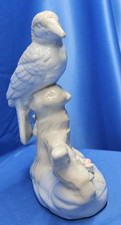 Porcelain Blue & White Bird Small Pink Flower 7