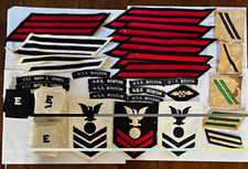 Vintage US Navy WWII Era Patch Lot Insignia USS Boston USS Harry E Yarnell picture